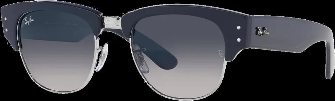 Lunettes de soleil Ray-Ban Mega Clubmaster RB0316S 1366/78 - Monture bleue unisexe