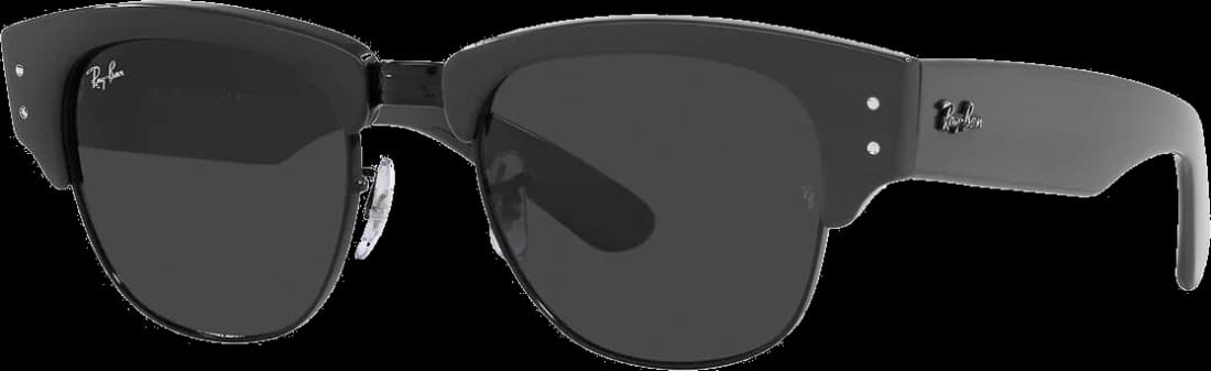 Lunettes de soleil Ray-Ban Mega Clubmaster RB0316S 1367/48 - Monture grise unisexe