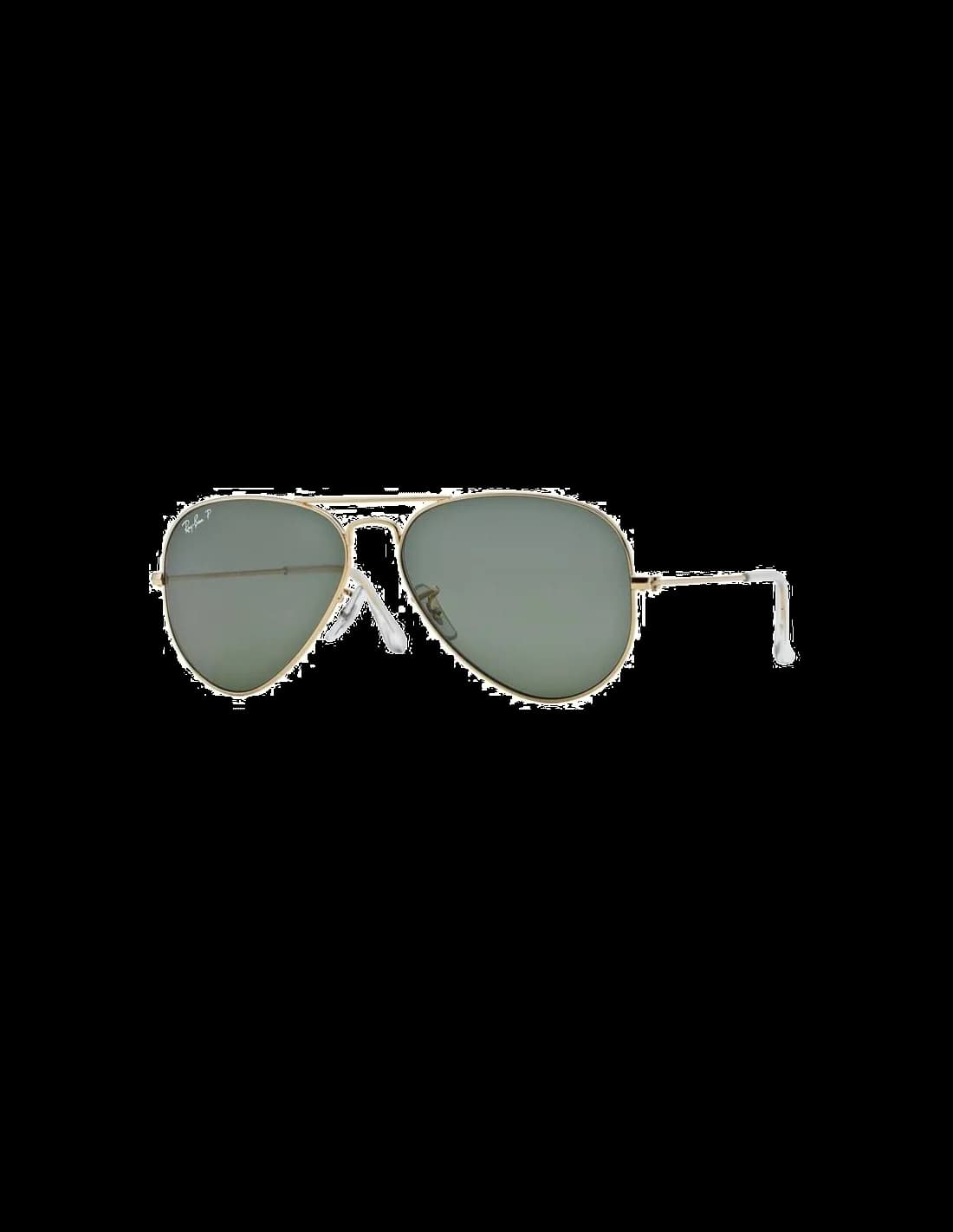 Lunettes de soleil Ray-Ban Aviator RB3025 001/58 - Monture or métal, verres verts polarisés - Unisexe
