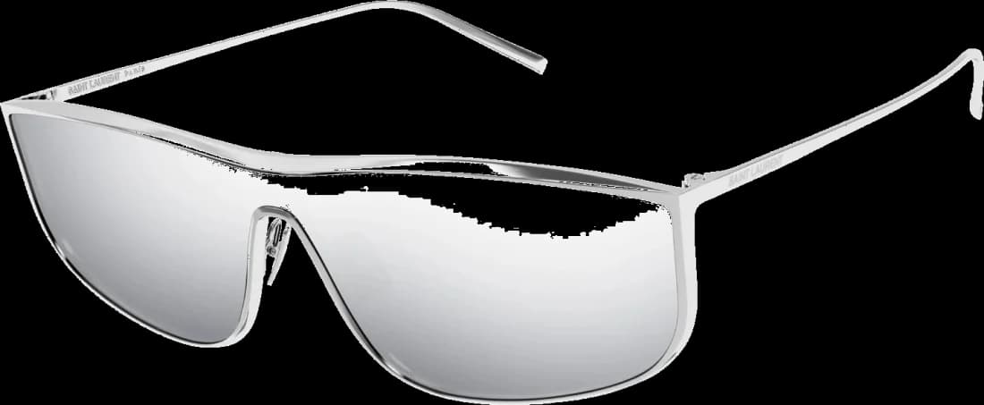 Lunettes de soleil Saint Laurent SL605 LUNA - Monture métallique rectangle pour femme