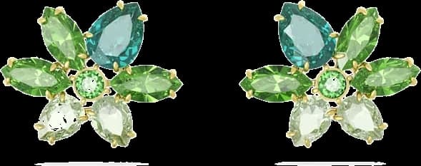 Boucles d'oreilles Swarovski Gema 5658400 en cristaux verts pour femme