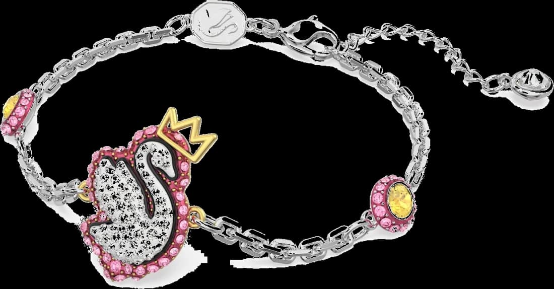 Bracelet Swarovski Pop Swan pour Femme - Cygne Rose et Rhodium - Réf. 5650188 vue 2