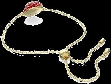 Bracelet Swarovski Marvel Spider-Man 5650873, rouge, ajustable, plaqué or, unisexe vue 3