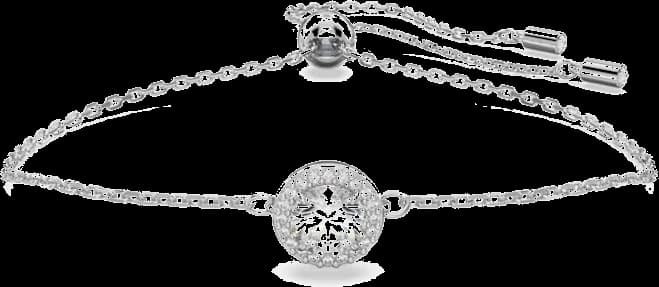 Bracelet Swarovski Constella 5636266 en métal rhodié argenté avec cristaux blancs - Pour Femme