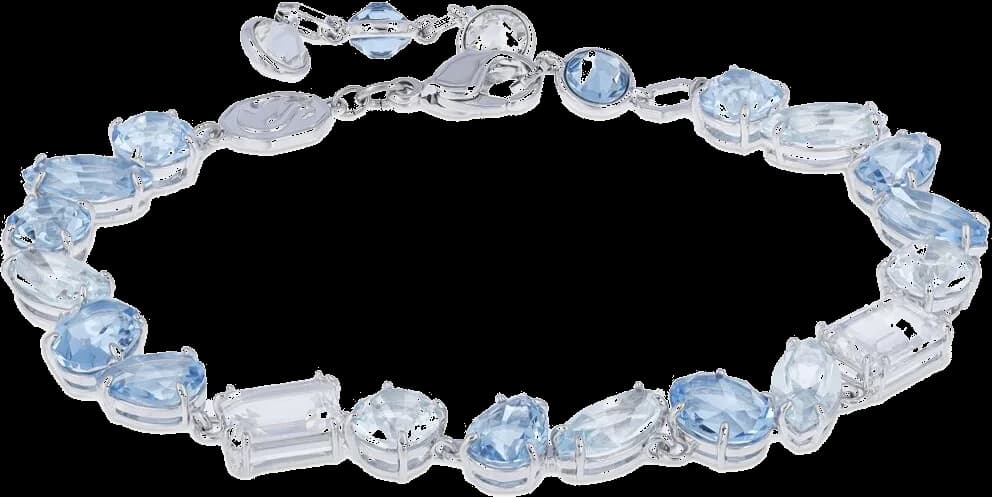 Bracelet Swarovski Gema 109172 - Bleu et blanc, métal rhodié pour femme vue 2