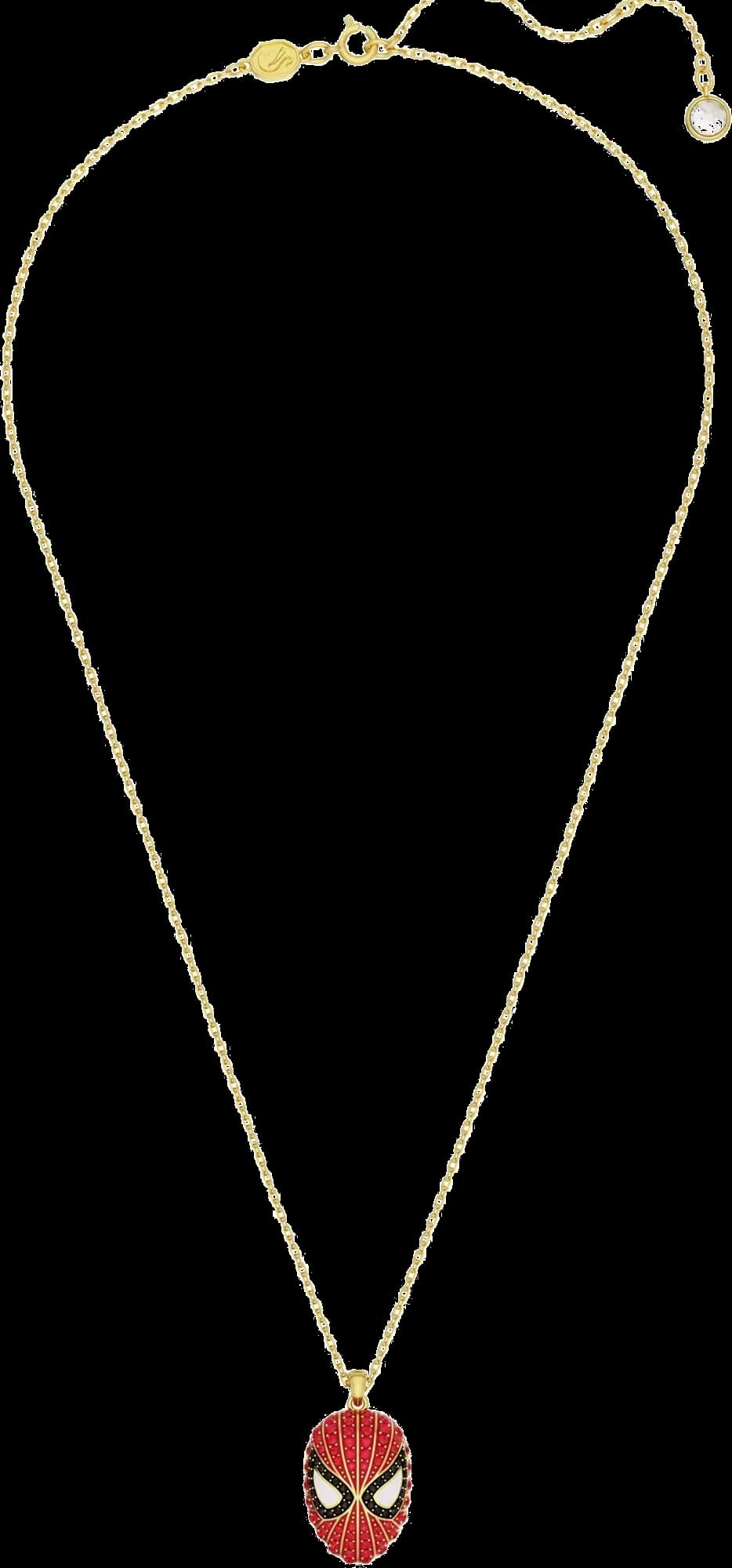 Collier pendentif Swarovski Spider-Man Marvel rouge et noir, référence 5650576, pour femme vue 2