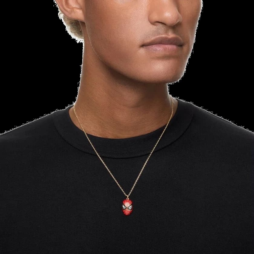 Collier pendentif Swarovski Spider-Man Marvel rouge et noir, référence 5650576, pour femme vue 5