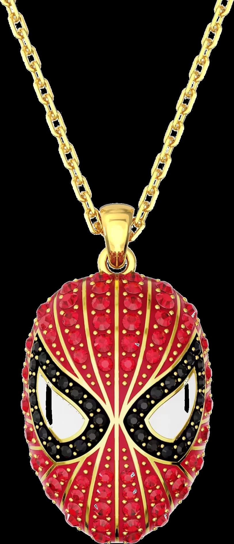 Collier pendentif Swarovski Spider-Man Marvel rouge et noir, référence 5650576, pour femme