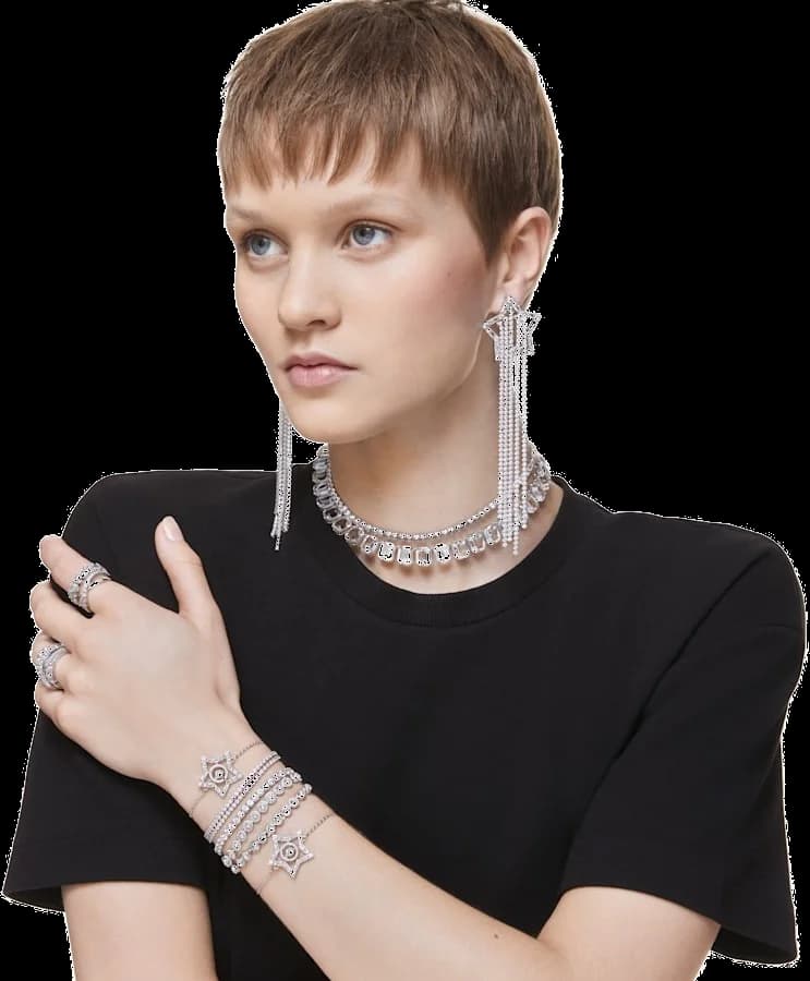 Montre Swarovski 1791305 femme détail bracelet métal