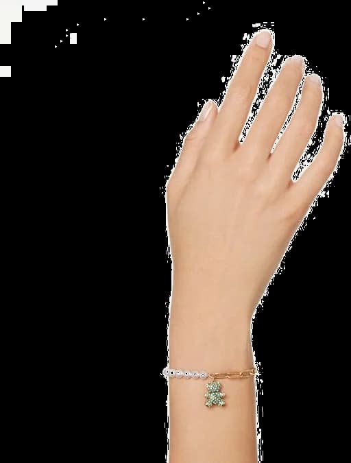 Bracelet Swarovski 5669167 Teddy Ours vert réglable pour femme vue 5