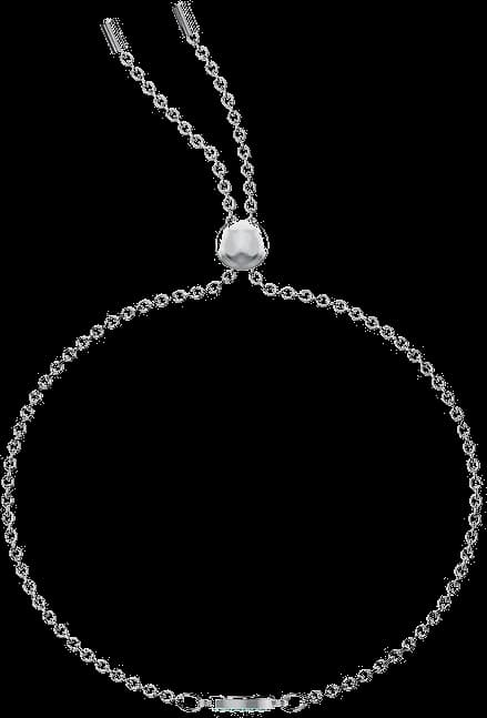 Bracelet Swarovski Luckily Evil Eye 5468920 en métal rhodié argenté et cristaux bleus pour femme vue 2