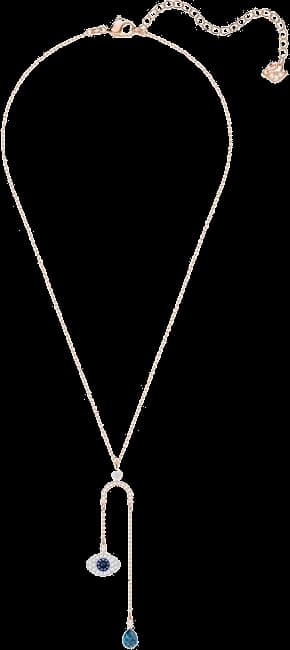 Collier Swarovski Duo Symbolica Evil Eye 5425861 en métal plaqué or rose pour femme vue 2