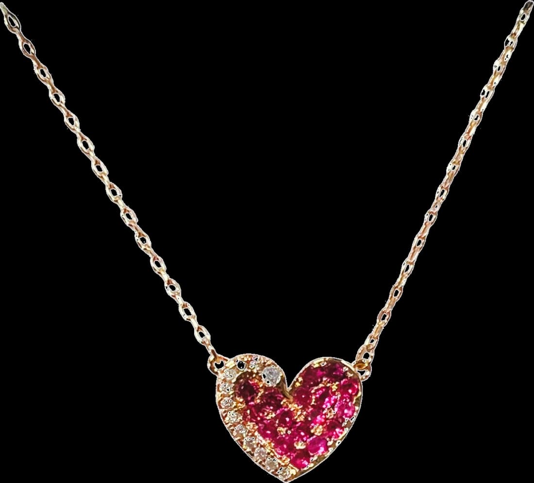 Collier Swarovski 5468486 pour Femme en Métal Plaqué Or Rose avec Cœur et Cristaux vue 2