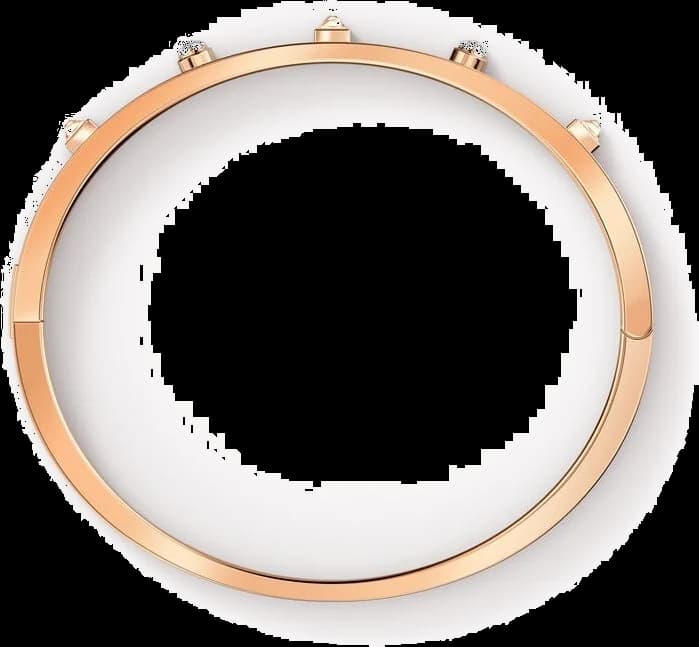 Bracelet jonc Swarovski 5555746 en métal plaqué or rose avec cristaux, pour femme vue 3