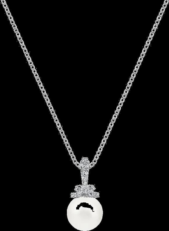Collier Swarovski Originally 5452584 pour Femme en Argent Rhodié avec Perle Blanche