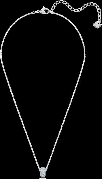 Collier Swarovski pour Femme 5642886, Chaîne Rhodiée avec Cristaux Bleus vue 2