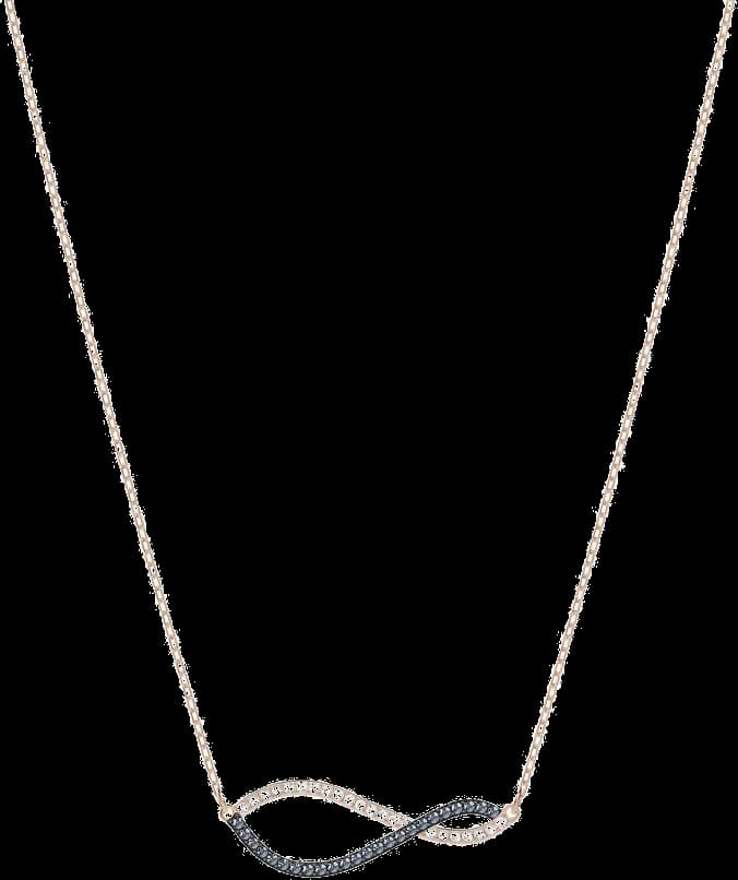 Collier pour Femme Swarovski 5384366 en Métal Plaqué Or Rose