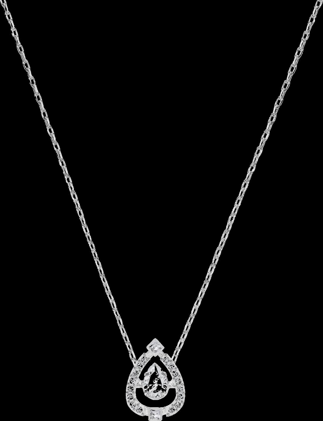 Collier Swarovski Sparkling Dance 5451992 en plaqué rhodium avec cristaux blancs pour femme