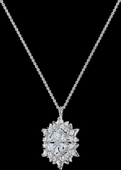 Collier Swarovski Magic Snow 5498960 plaqué rhodium argent pour femme vue 2