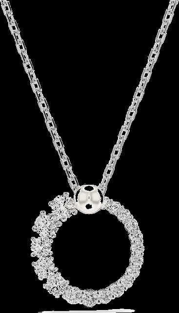 Collier Swarovski Matrix 5688751 en plaqué rhodium avec cristaux blancs pour femme