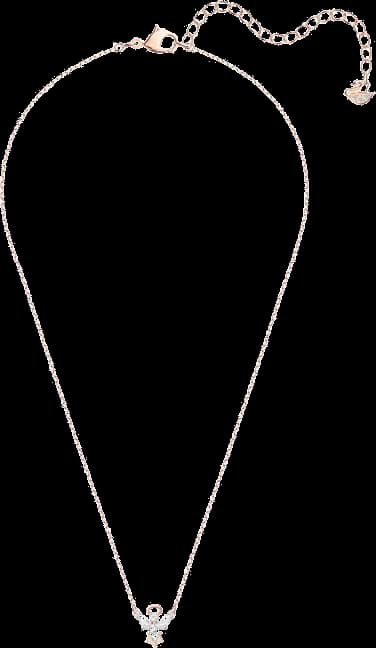 Collier Swarovski Magic Angel 5498966 plaqué or rose avec cristaux blancs pour femme vue 3