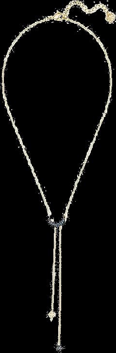 Collier Swarovski Duo Moon 5412630 en plaqué or pour femme vue 2