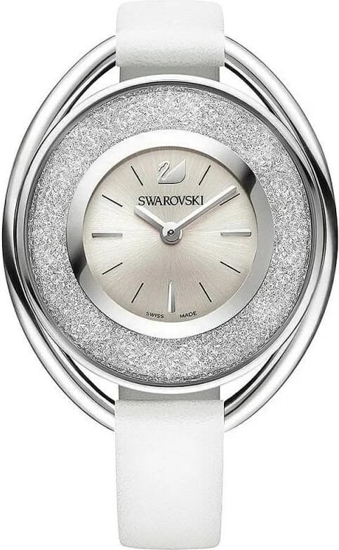 Garde-temps Swarovski 5158548 avec cadran blanc nacré et aiguilles dorées, style élégant et raffiné