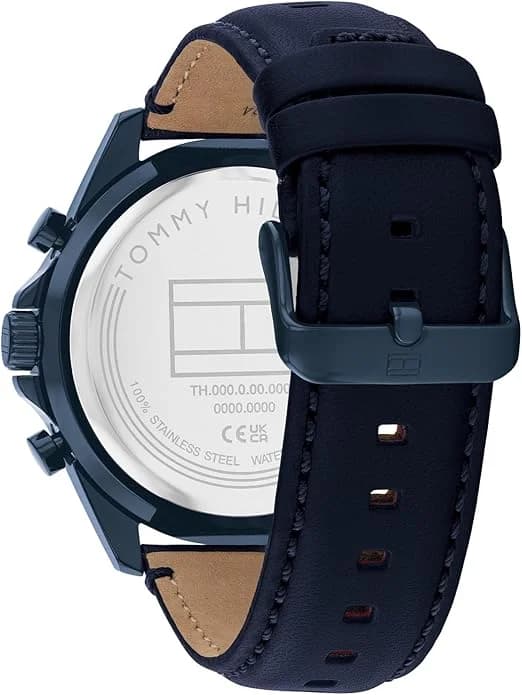 Montre Tommy Hilfiger 1710655 homme détail cadran bleu
