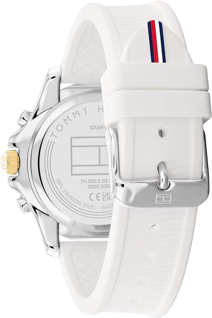 Montre Tommy Hilfiger 1782568 femme détail cadran blanc