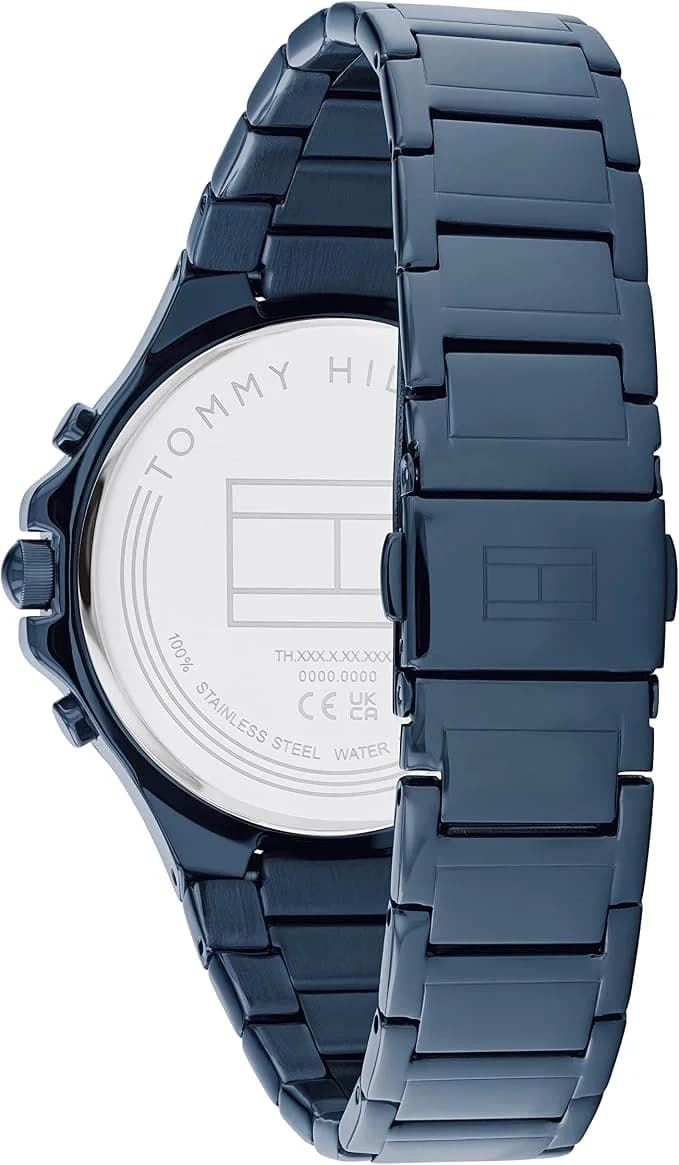 Montre Tommy Hilfiger 1782601 femme détail cadran bleu