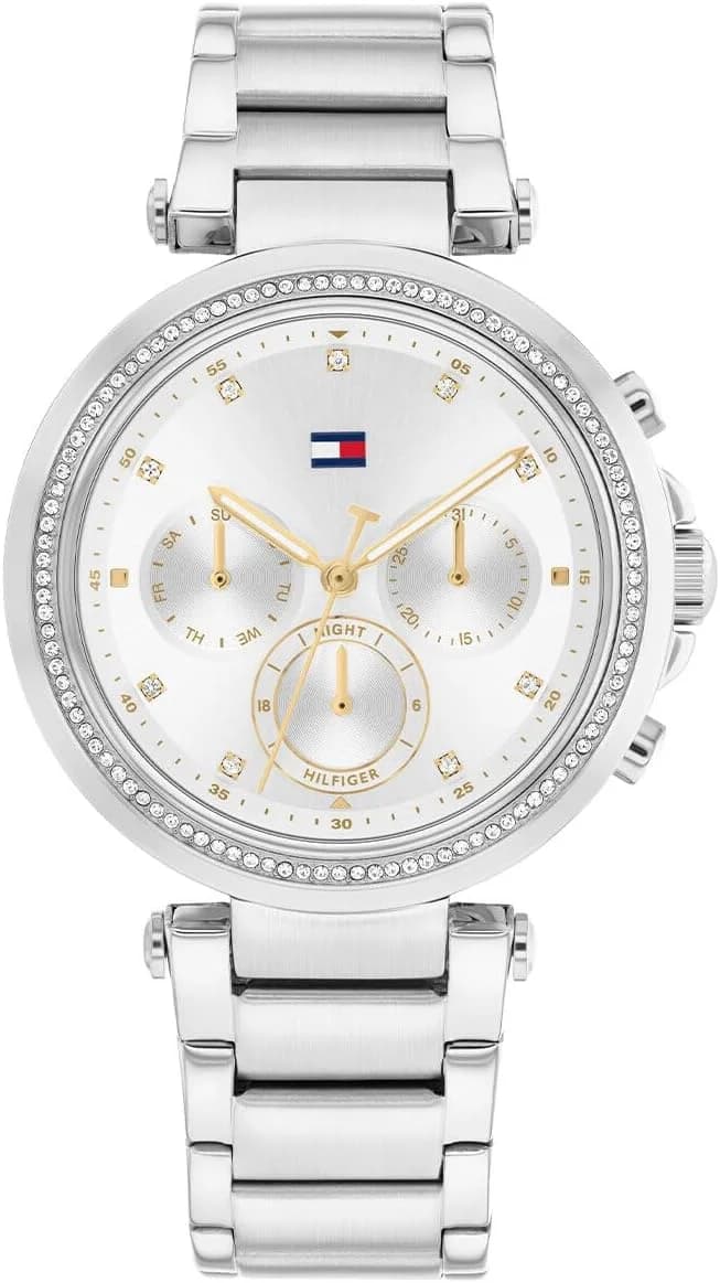 Montre Tommy Hilfiger 1782701 femme cadran argent bracelet acier