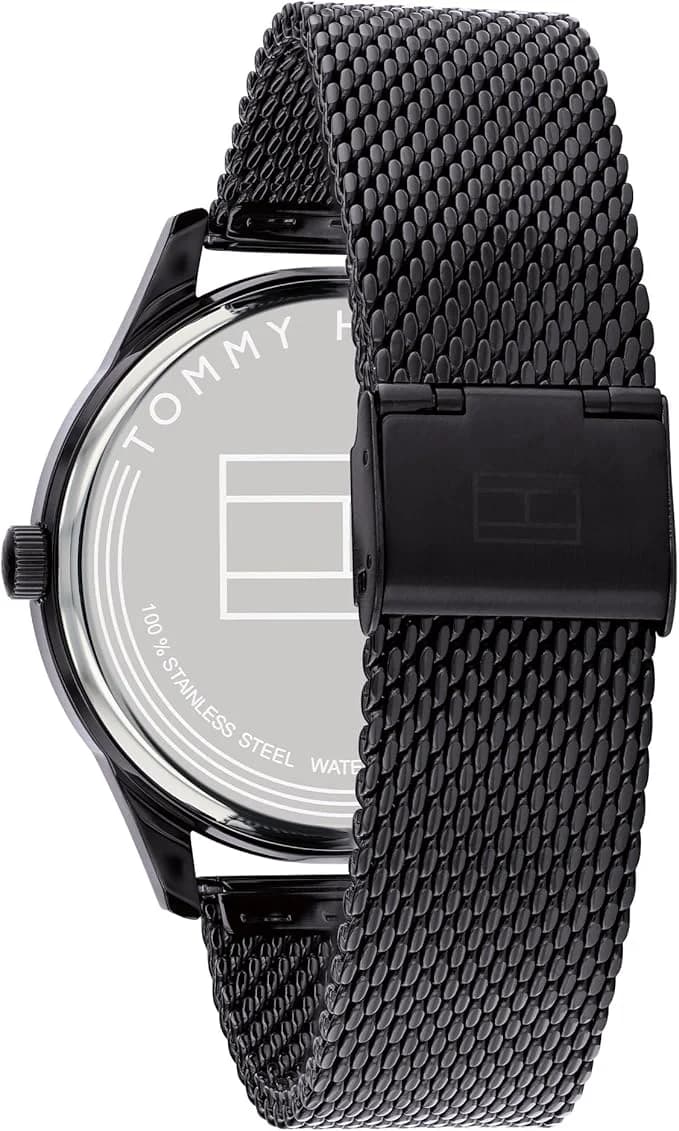 Montre Tommy Hilfiger 1791420 homme détail cadran noir