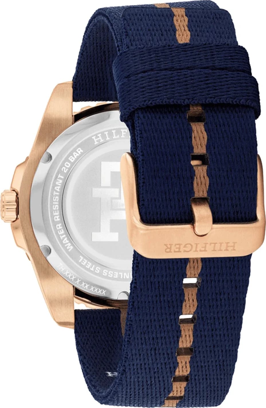 Montre Tommy Hilfiger 1792130 homme détail cadran bleu