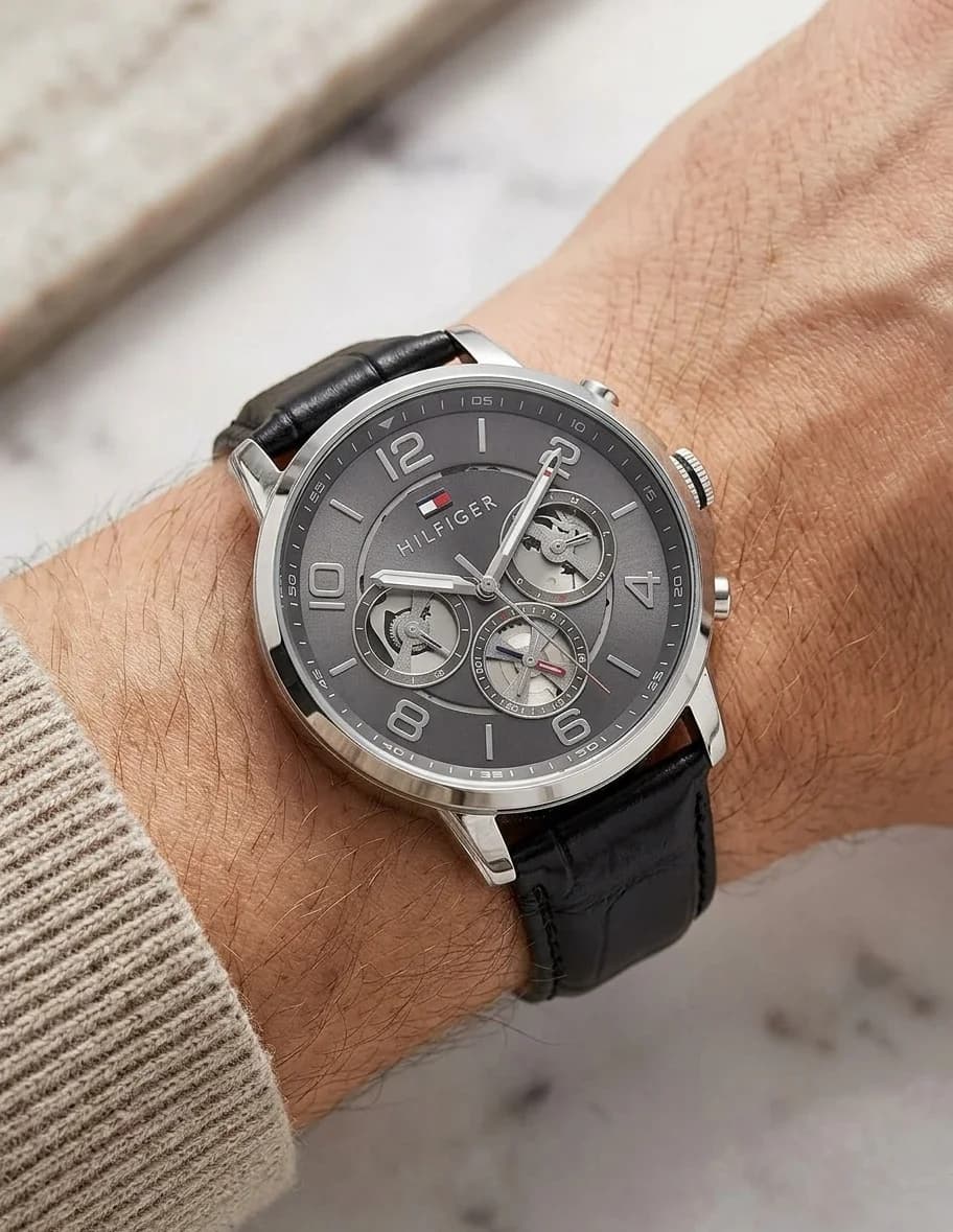 Montre Tommy Hilfiger 1791289 homme verso boîtier argent