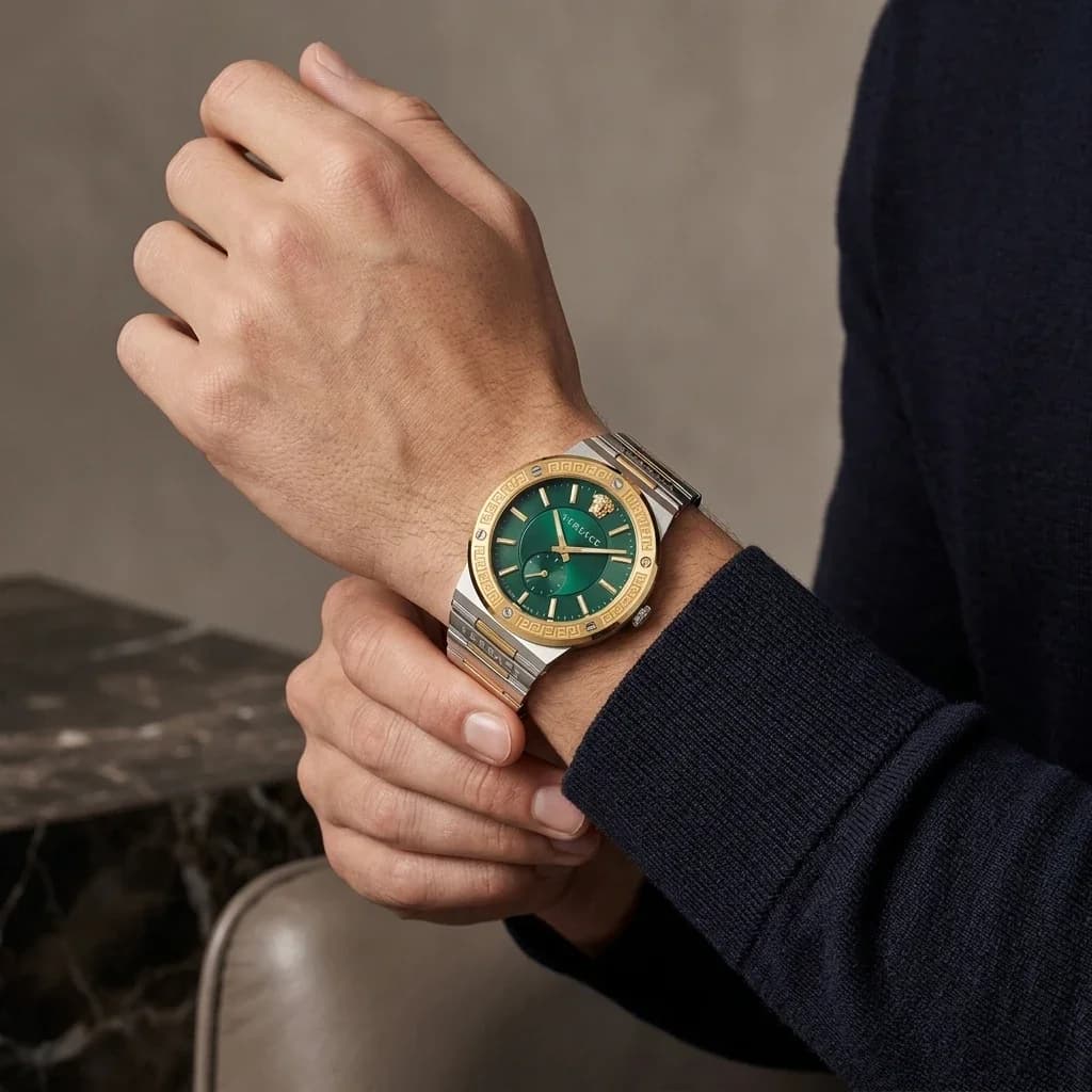 Montre Versace VEVI00420 homme verso boîtier or