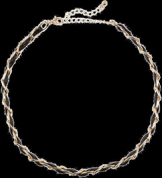 Collier pour femme Victoria Bradley C523 en acier plaqué or, 35 cm