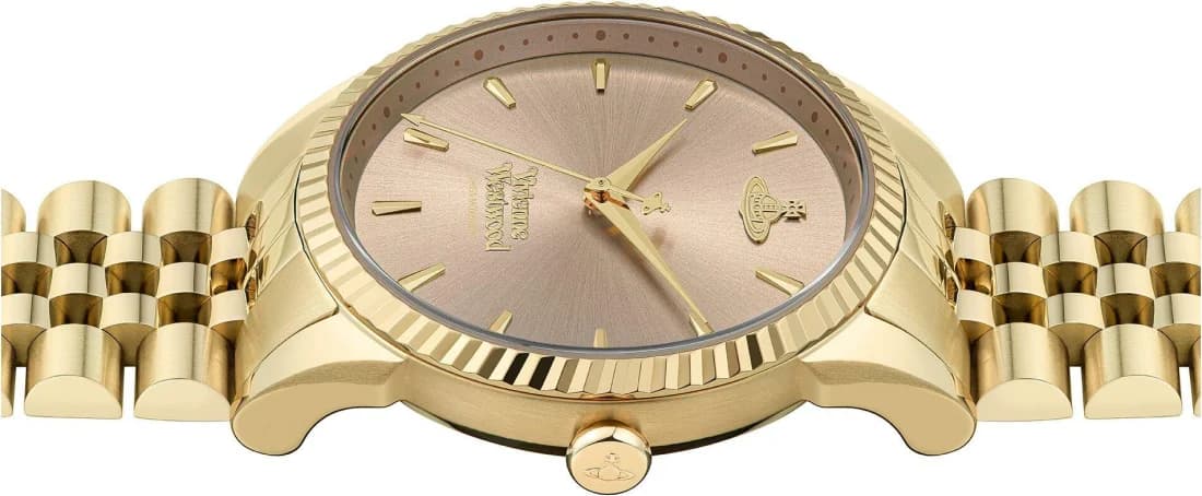 Montre Femme Vivienne Westwood VV240PKGD - Boîtier Acier Doré 38mm, Cadran Rose vue 5