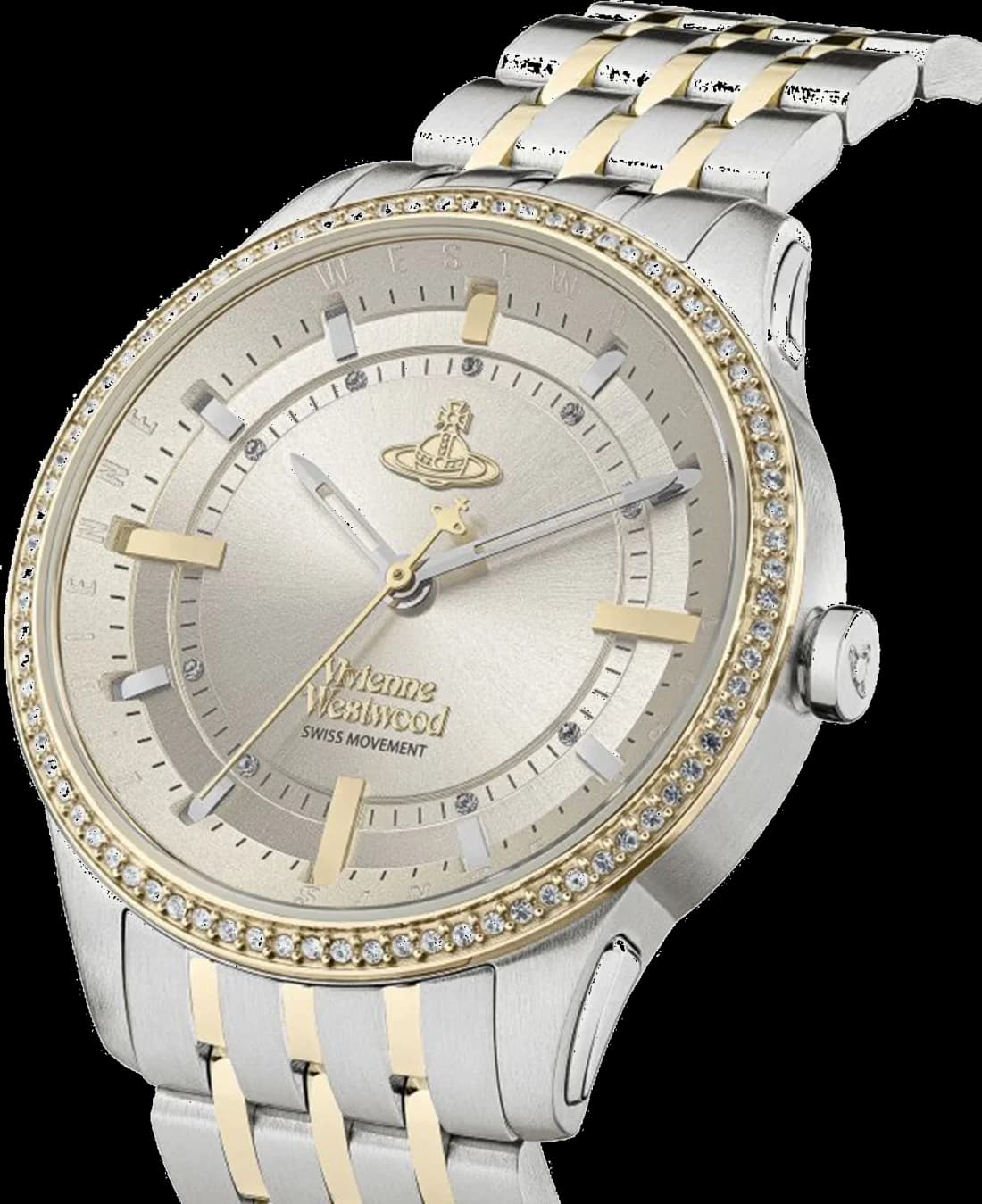 Montre Vivienne Westwood VV262LGYSG femme verso boîtier or