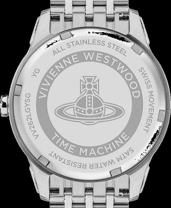 Montre Vivienne Westwood VV262LGYSG femme détail bracelet acier