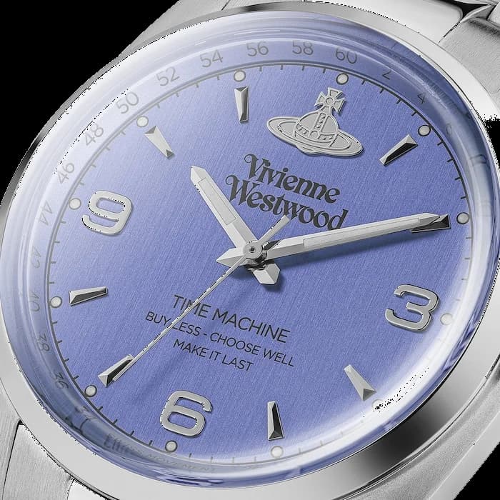 Montre Vivienne Westwood VV274MBLSL femme verso boîtier argent