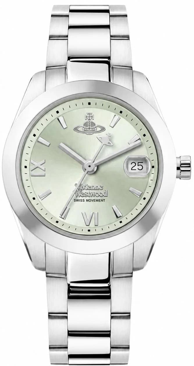 Montre Vivienne Westwood VV292PGRSL femme cadran vert bracelet acier