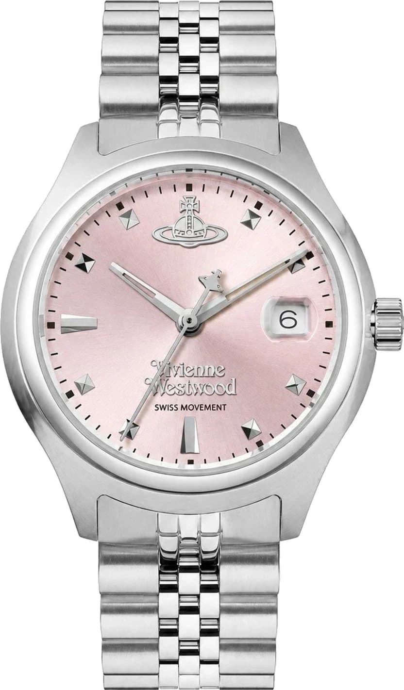 Montre Vivienne Westwood VV311PKSL femme cadran rose bracelet acier