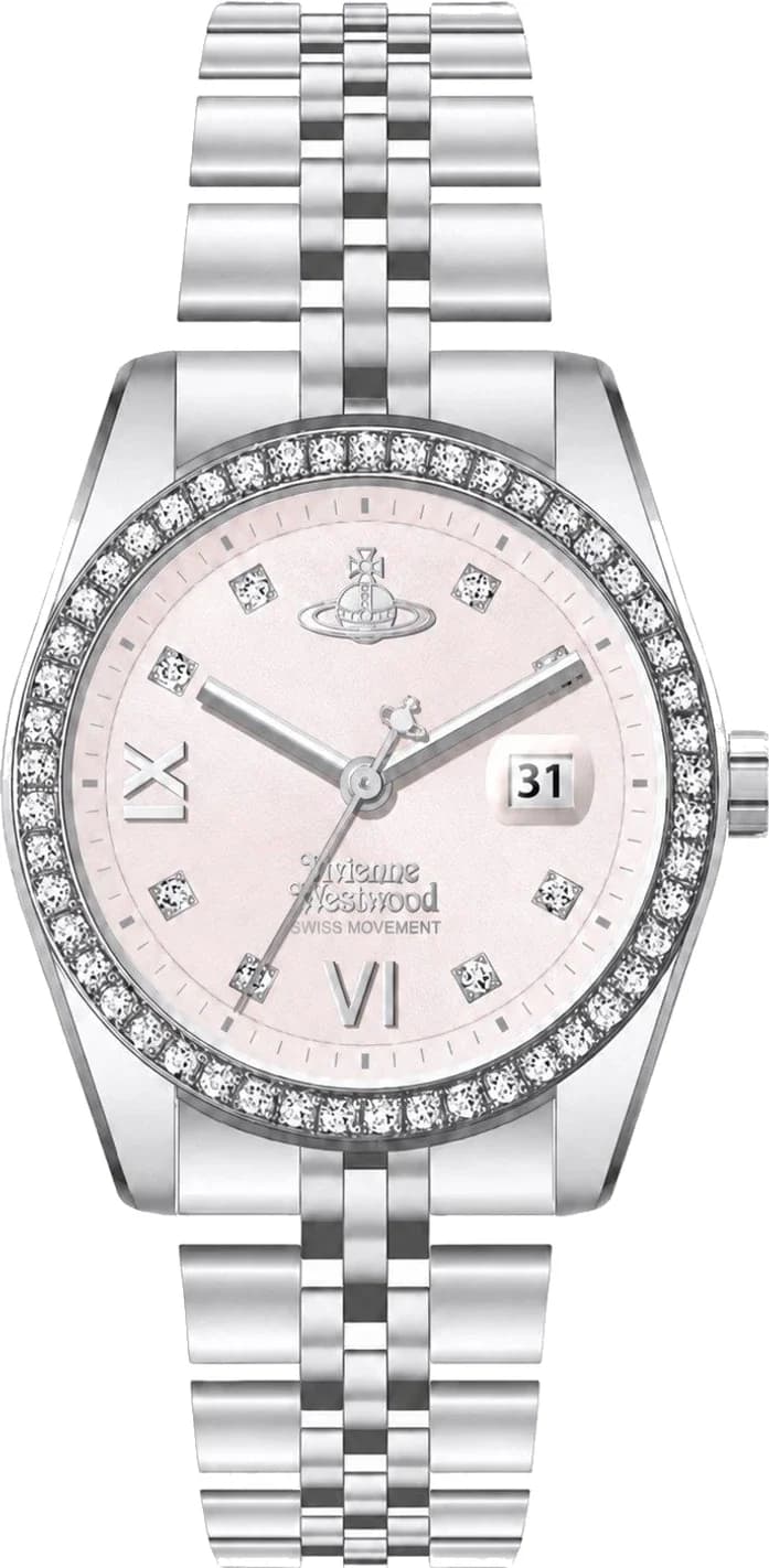 Montre Femme Vivienne Westwood Camberwell VV317PKSL cadran rose bracelet acier