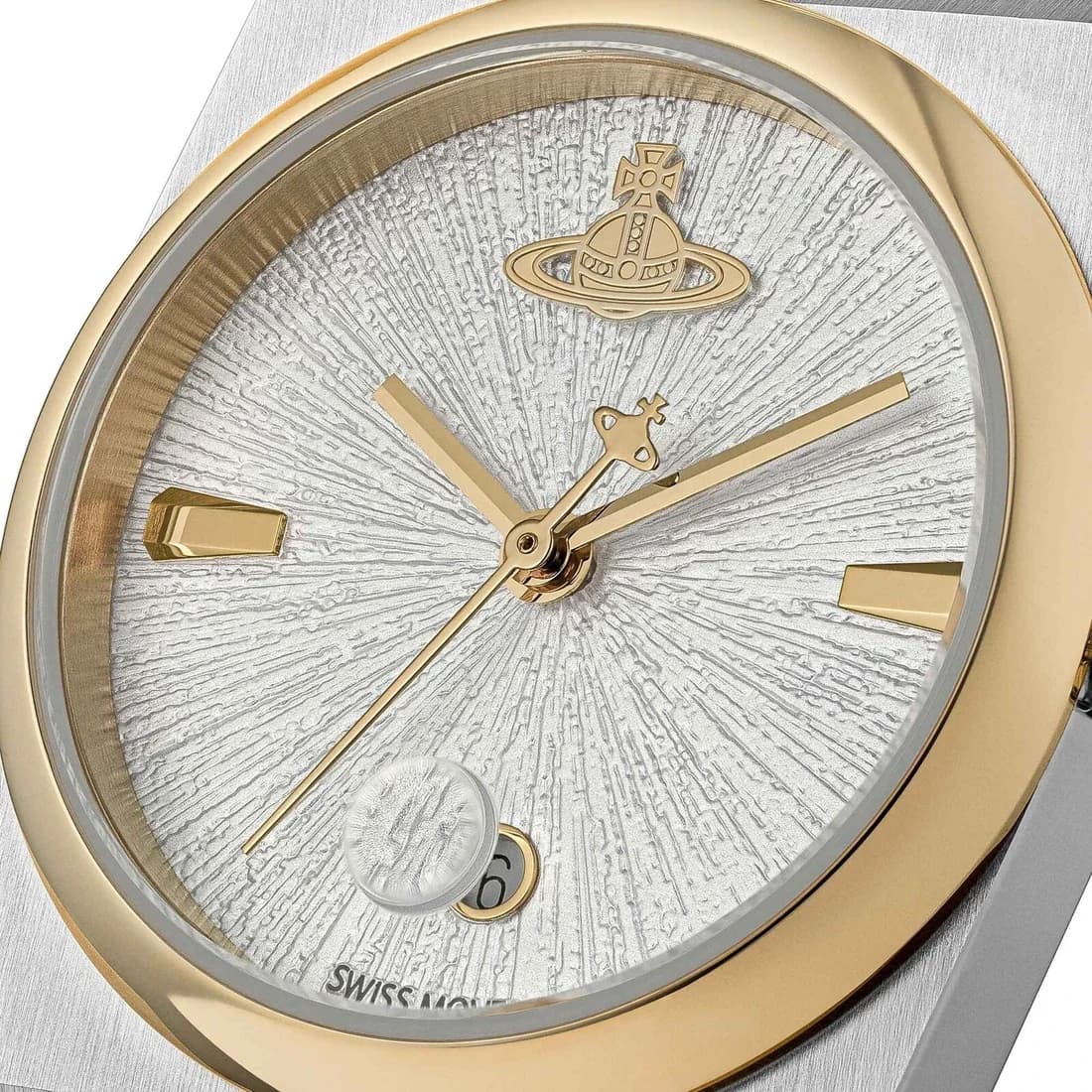Montre Vivienne Westwood VV332SLSG femme détail cadran argent