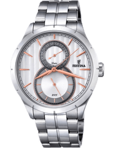 Montre Homme Festina Retro F16891/2 en Acier Inoxydable Argenté