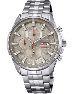 Montre Homme Festina F6844/2 Chronographe Sport Acier Argenté Cadran Gris