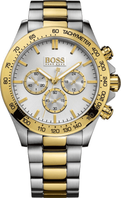 Montre Homme Hugo Boss Ikon 1512960 Chronomètre Acier/Or