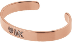 Bracelet Michael Kors MKJ5030791 en acier or rose pour femme, motif coeur strassé