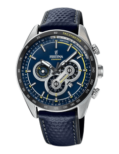 Montre Homme Festina F20202/2 Sport Cadran Bleu Cuir Cuir