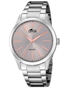 Montre Lotus L15959/8 Minimalist Cadran Bleu et Bracelet Cuir Noir